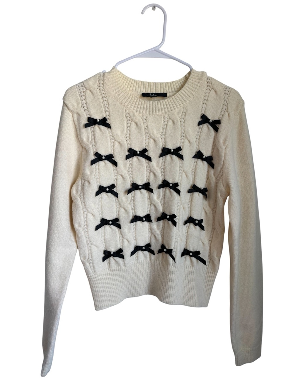 Lulus Cable Knit Crewneck